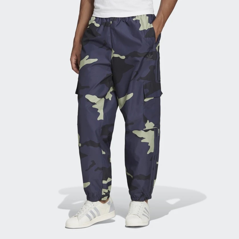 Quần Adidas Nam Chính Hãng - Graphics Camo Nylon Trousers - Xanh | JapanSport HF4883