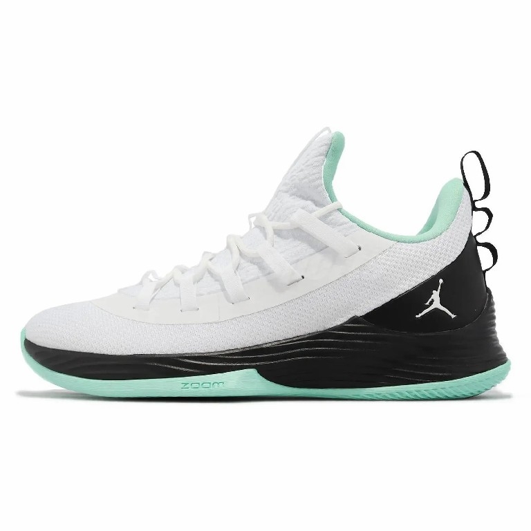Giày Bóng Rổ Nike Nam Chính Hãng -JORDAN ULTRA FLY 2 LOW WHITE BLACK EMERALD RISE - Trắng | JapanSport AH8110-114